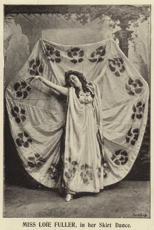 Neiti Loie Fuller, hameen tanssissa tekijältä English Photographer