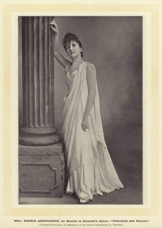 Mlle Sigrid Arnoldson, Baucisin roolissa Gounods Operassa, Philemon ja Baucis tekijältä English Photographer
