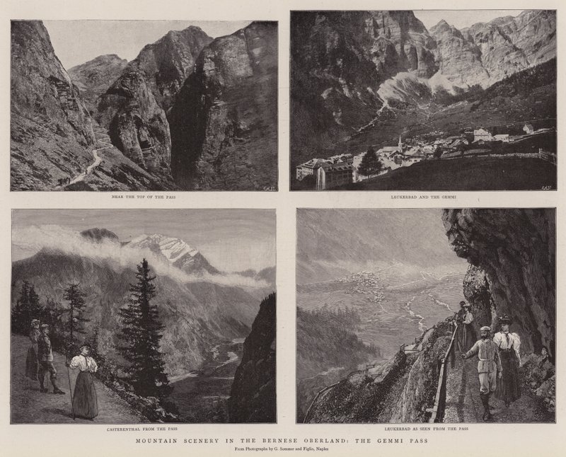 Vuoristomaisema Bernin Oberlandissa, Gemini Pass tekijältä English Photographer