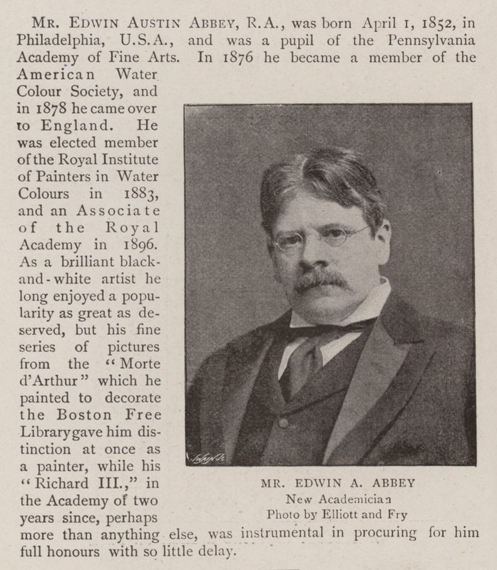 Herra Edwin A Abbey tekijältä English Photographer