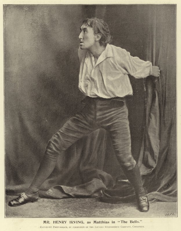 Herra Henry Irving, Matthias elokuvassa The Bells tekijältä English Photographer