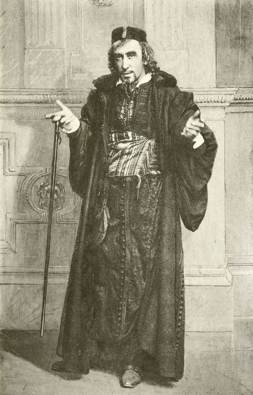 Henry Irving Shylockina (syväpaino) tekijältä English Photographer