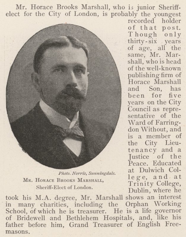 Herra Horace Brooks Marshall, Lontoon valitussheriffi tekijältä English Photographer
