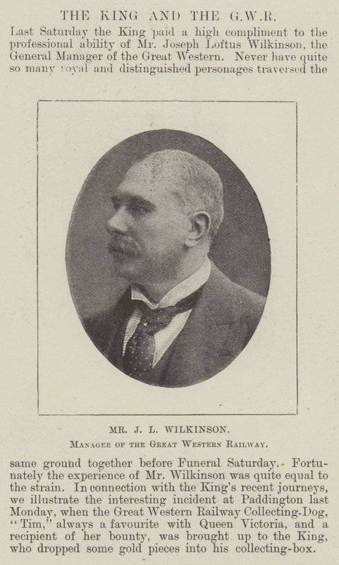 J L Wilkinson, Great Western Railwayn johtaja tekijältä English Photographer