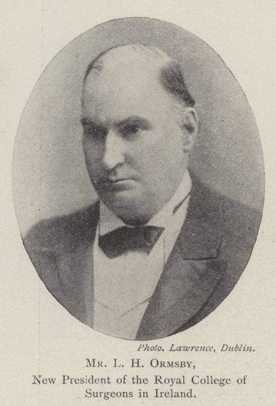 L H Ormsby, Irlannin Royal College of Surgeonsin uusi presidentti tekijältä English Photographer