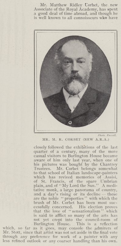 herra MR Corbett, uusi ERA tekijältä English Photographer