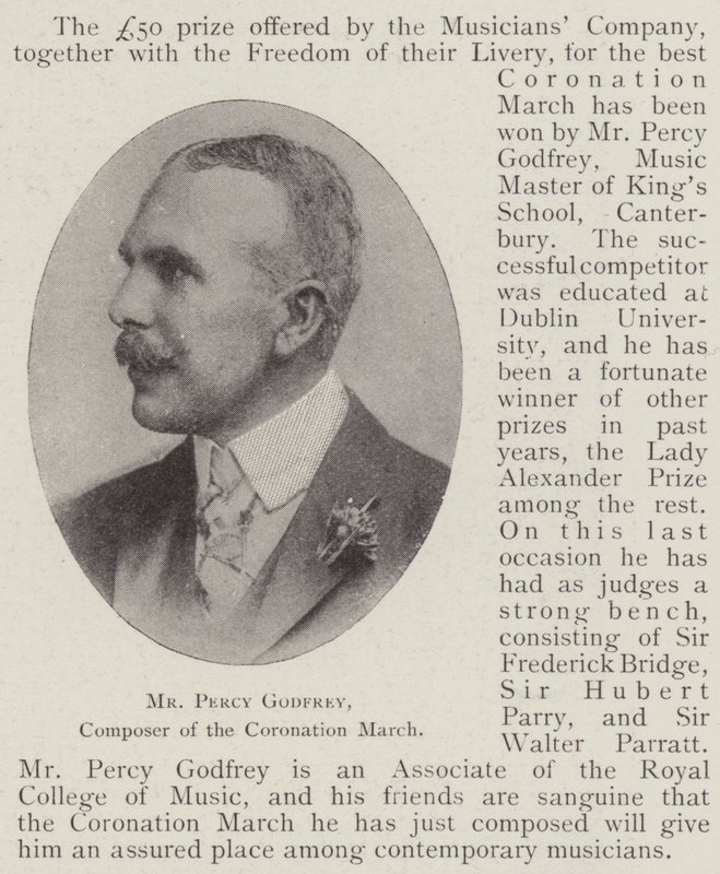 Percy Godfrey, Coronation Marchin säveltäjä tekijältä English Photographer