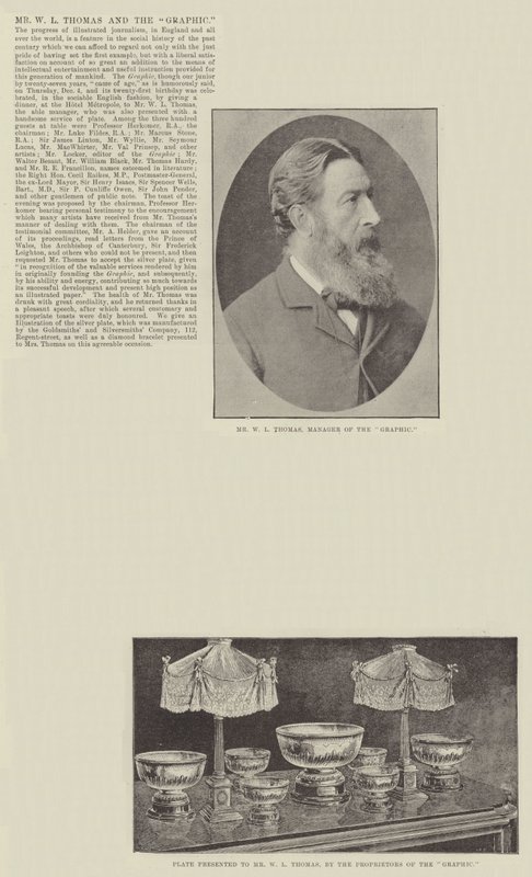 Mr W L Thomas ja grafiikka tekijältä English Photographer