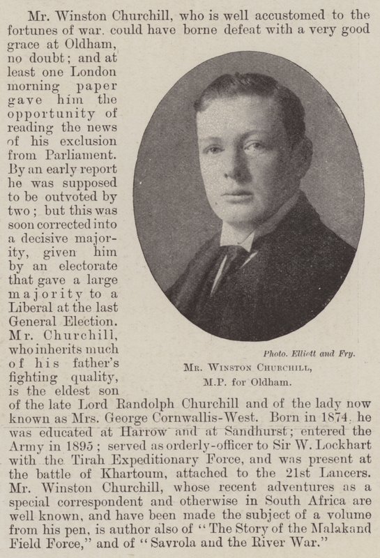 Herra Winston Churchill, Oldhamin kansanedustaja tekijältä English Photographer