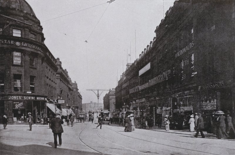 Newcastle, Market Street (m/w kuva) tekijältä English Photographer