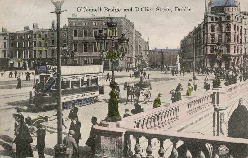 OConnell Bridge, DOlier Street, Dublin, Irlanti (mv/w kuva) tekijältä English Photographer