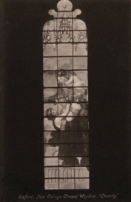 Oxford, New College Chapel Window, Charity (m/w kuva) tekijältä English Photographer