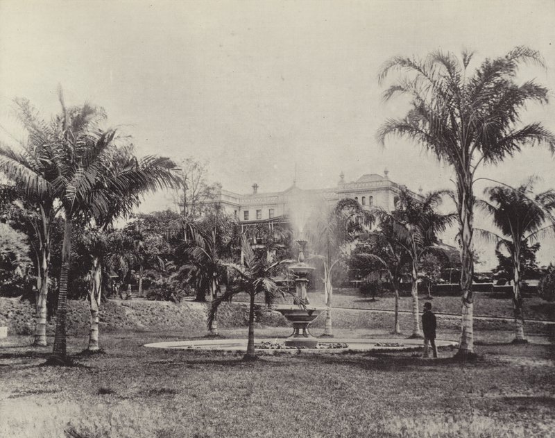 Palms and Fountain, kasvitieteellinen puutarha, Brisbane tekijältä English Photographer