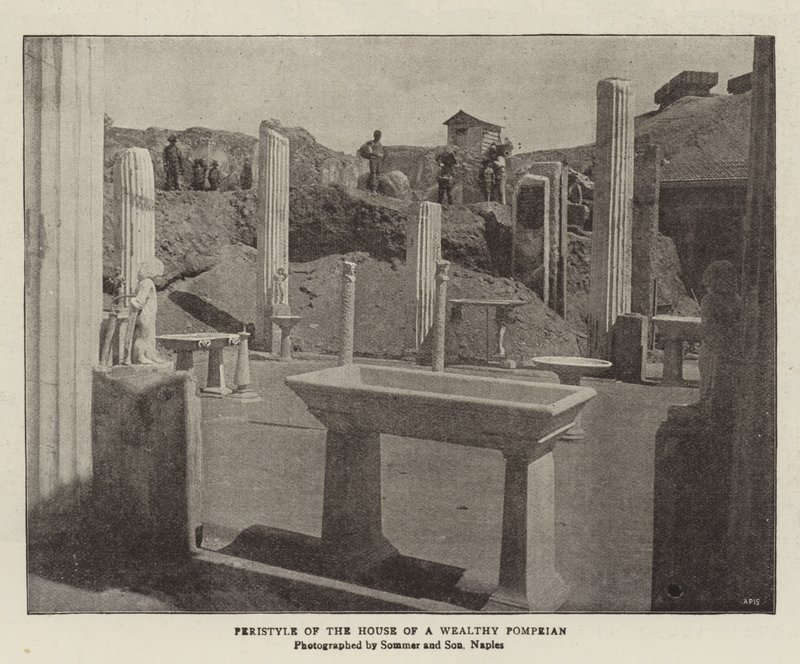 Varakkaan pompejalaisen talon peristyyli tekijältä English Photographer