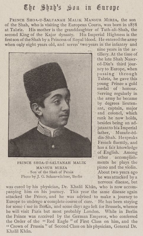 Prinssi Shoa-U-Saltanah Malik Mansur Mirza tekijältä English Photographer