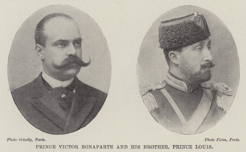 Prinssi Victor Bonaparte ja hänen veljensä prinssi Louis tekijältä English Photographer
