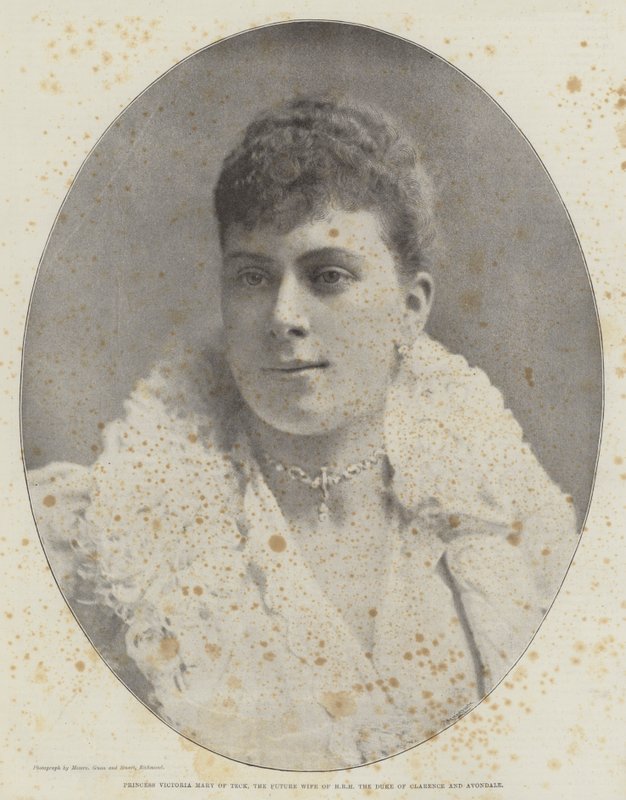 Teckin prinsessa Victoria Mary, Clarencen ja Avondalen herttuan HRH:n tuleva vaimo tekijältä English Photographer