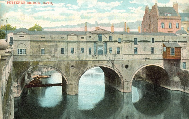 Pulteney Bridge, Bath, Somerset (värillinen kuva) tekijältä English Photographer