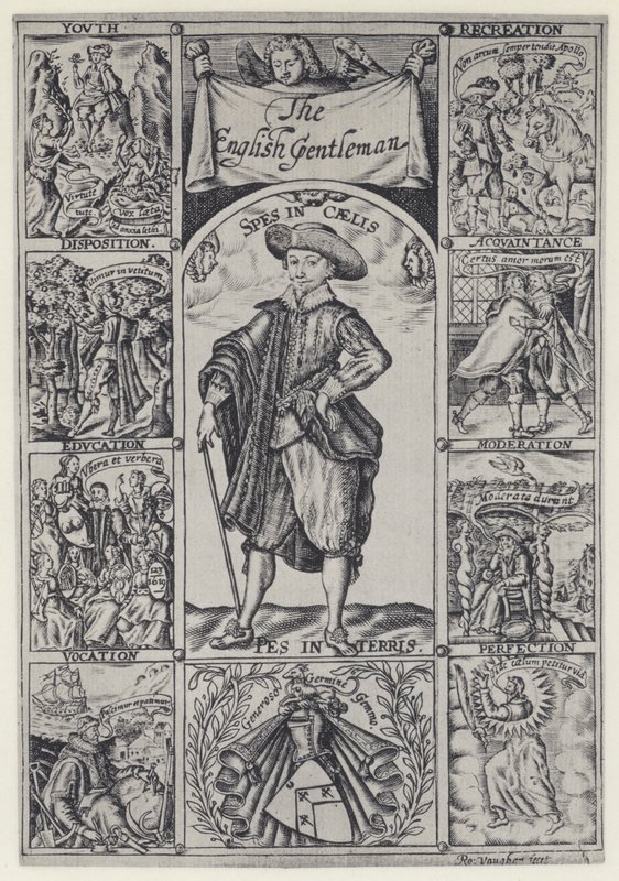 R Brathwait, The English Gentleman, J Haviland R Bostock 1630:lle (b/w kuva) tekijältä English Photographer