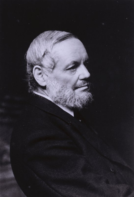 Richard Garnett, englantilainen runoilija, tutkija, kirjastonhoitaja ja painettujen kirjojen pitäjä British Museumissa (m/v kuva) tekijältä English Photographer