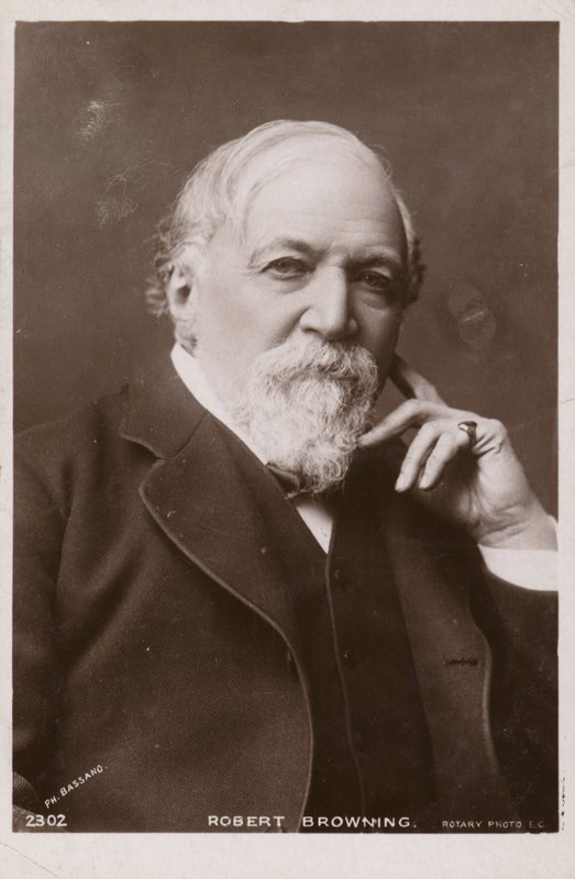 Robert Browning (1812-1889), englantilainen runoilija ja näytelmäkirjailija tekijältä English Photographer