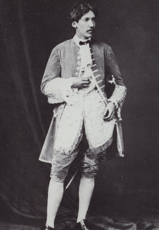 Robert Louis Stevenson (1850-1894), skotlantilainen kirjailija, runoilija ja matkakirjailija, 1870 tekijältä English Photographer