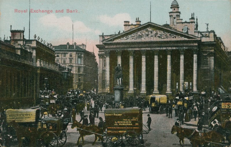 Royal Exchange and Bank, Lontoo tekijältä English Photographer