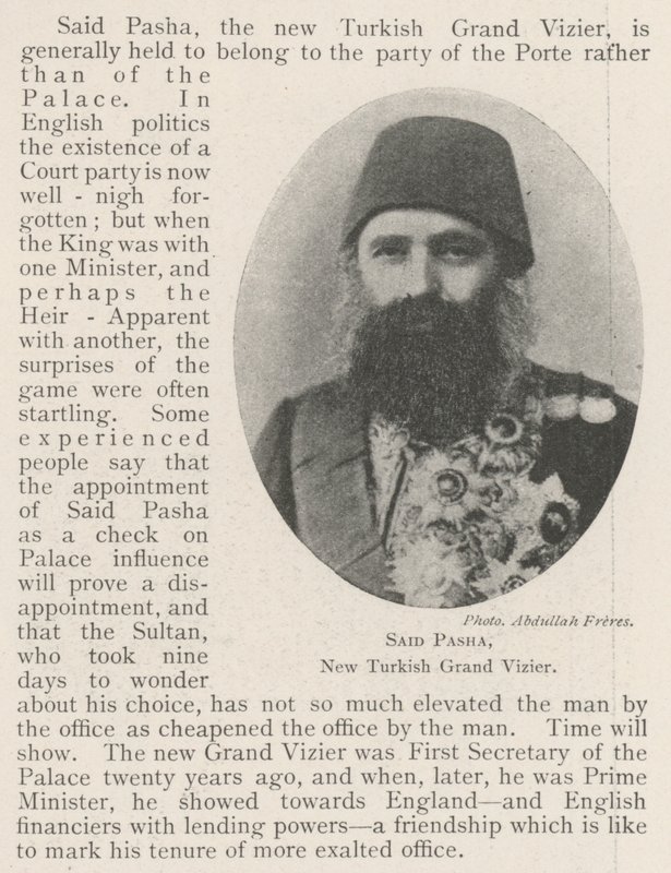 sanoi Pasha, uusi turkkilainen suurvisiiri tekijältä English Photographer