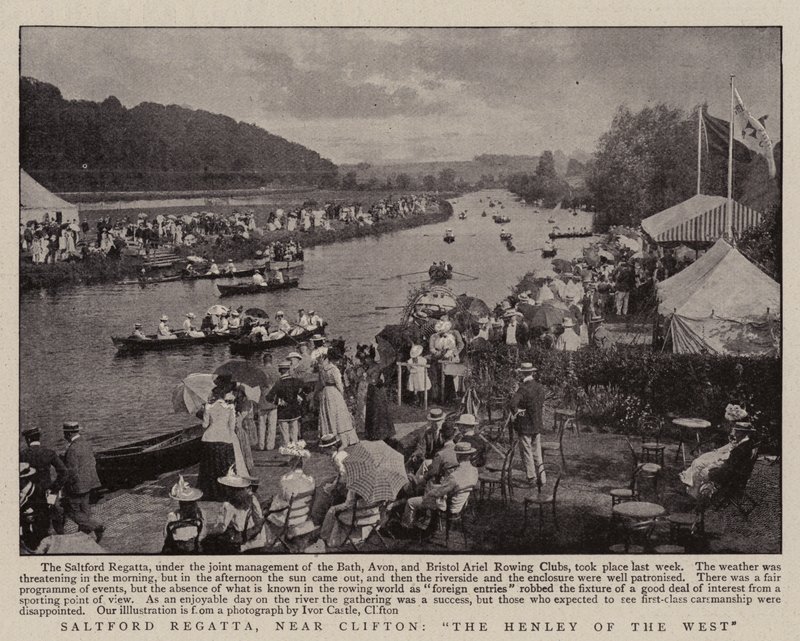 Saltford Regatta, lähellä Cliftonia, The Henley of the West tekijältä English Photographer