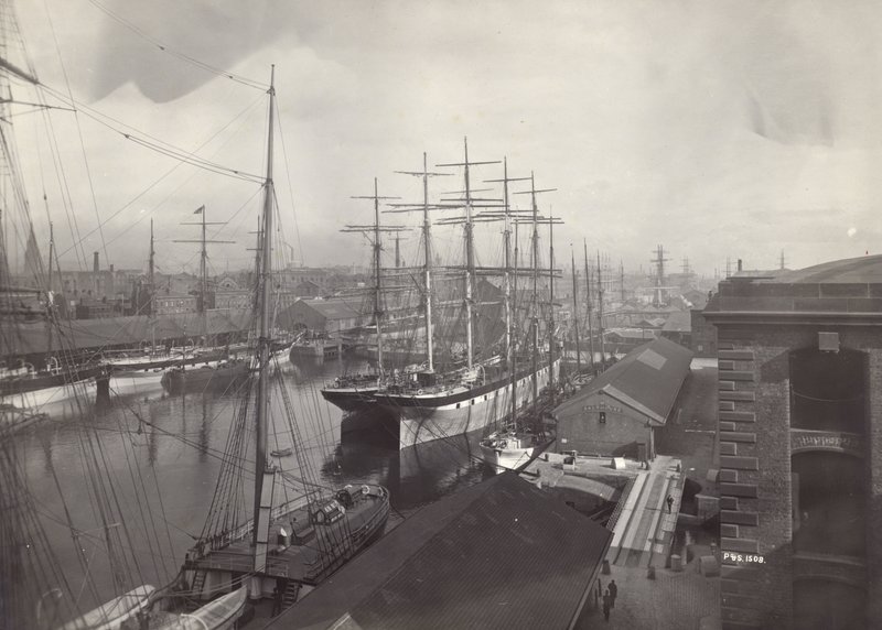 Salthouse Dock, Liverpool, kesäkuu 1897 tekijältä English Photographer