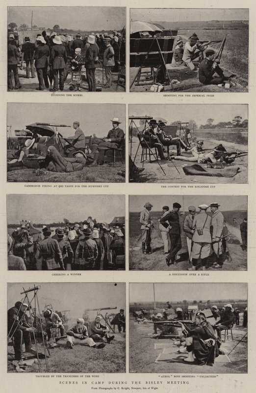 Kohtaus leirillä Bisley-kokouksen aikana tekijältä English Photographer