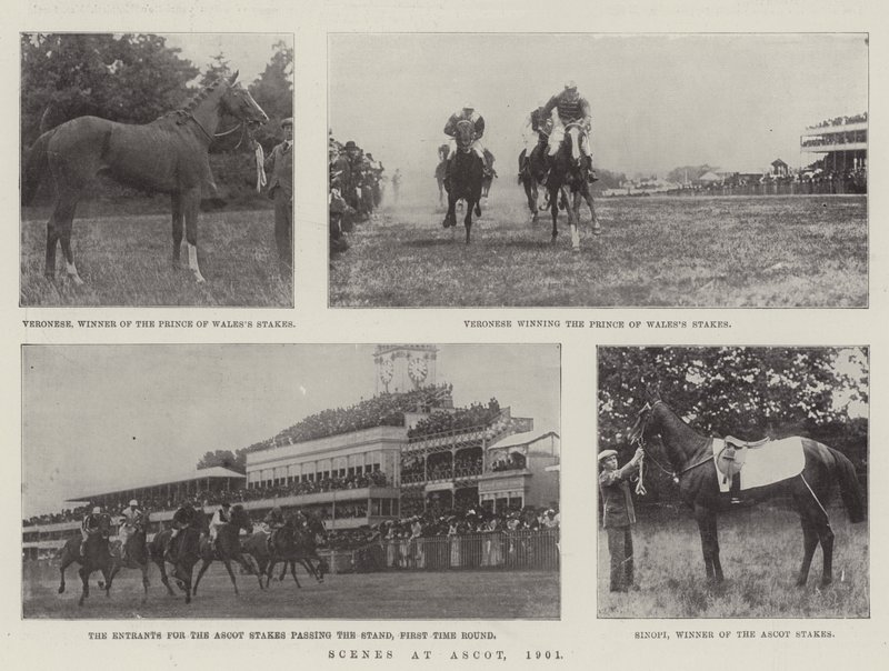 Kohtauksia Ascotissa, 1901 tekijältä English Photographer