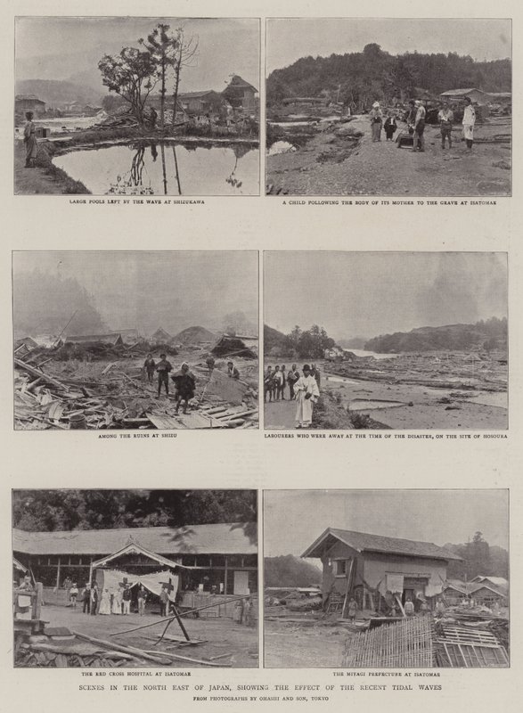 Kohtauksia Koillis-Japanissa, jossa näkyy viimeaikaisten hyökyaaltojen vaikutus tekijältä English Photographer