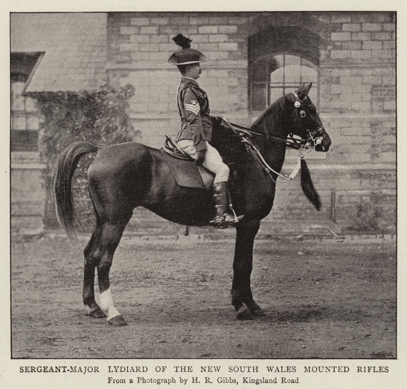 Kersantti-majuri Lydiard, New South Wales Mounted Rifles tekijältä English Photographer