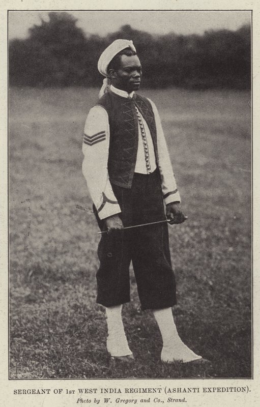 1. Länsi-Intian rykmentin kersantti, Ashanti Expedition tekijältä English Photographer