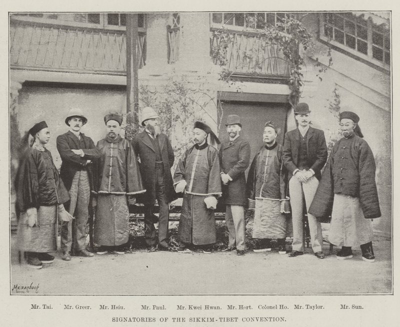 Sikkim-Tiibet-sopimuksen allekirjoittajat tekijältä English Photographer