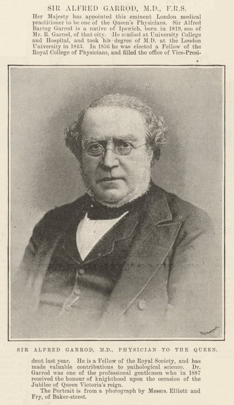 Sir Alfred Garrod, MD, FRS tekijältä English Photographer