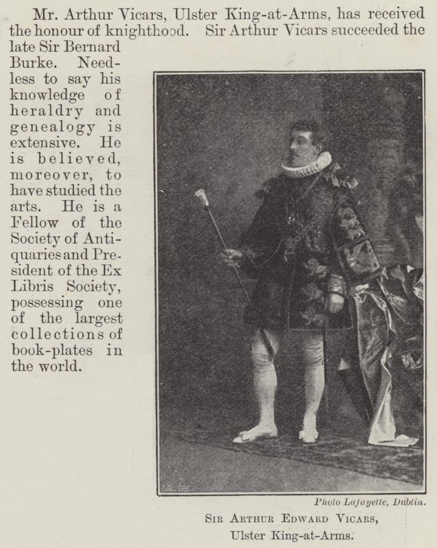Sir Arthur Edward Vicars, Ulster King-at-Arms tekijältä English Photographer