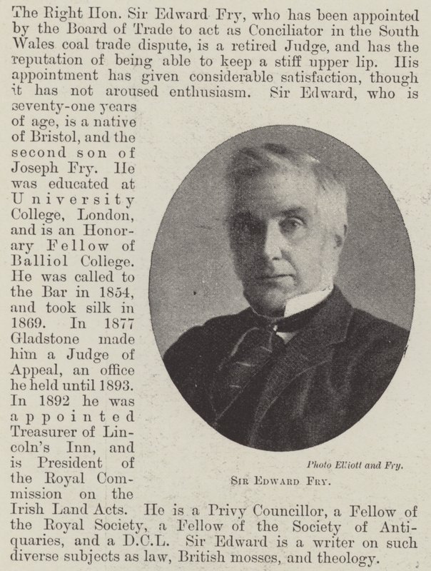 Sir Edward Fry tekijältä English Photographer