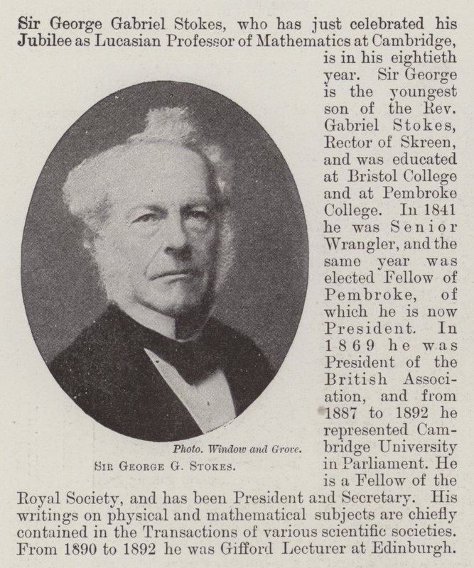 Sir George G Stokes tekijältä English Photographer