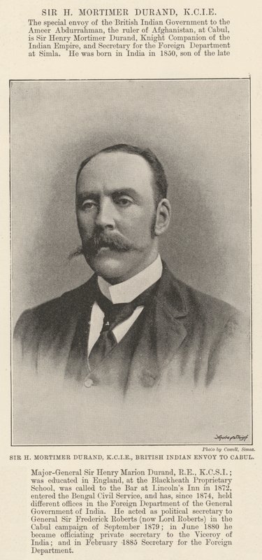 Sir H Mortimer Durand, KCIE, Ison-Britannian Intian lähettiläs Cabulissa tekijältä English Photographer