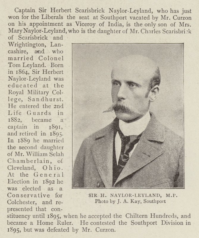 Sir H Naylor Leyland, kansanedustaja tekijältä English Photographer