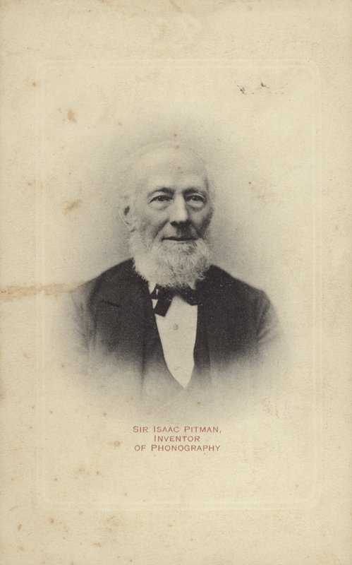 Sir Isaac Pitman (1813-1897), englantilainen Pitman-pikakirjoituksen keksijä tekijältä English Photographer