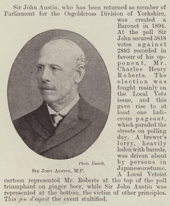 Sir John Austin, kansanedustaja tekijältä English Photographer