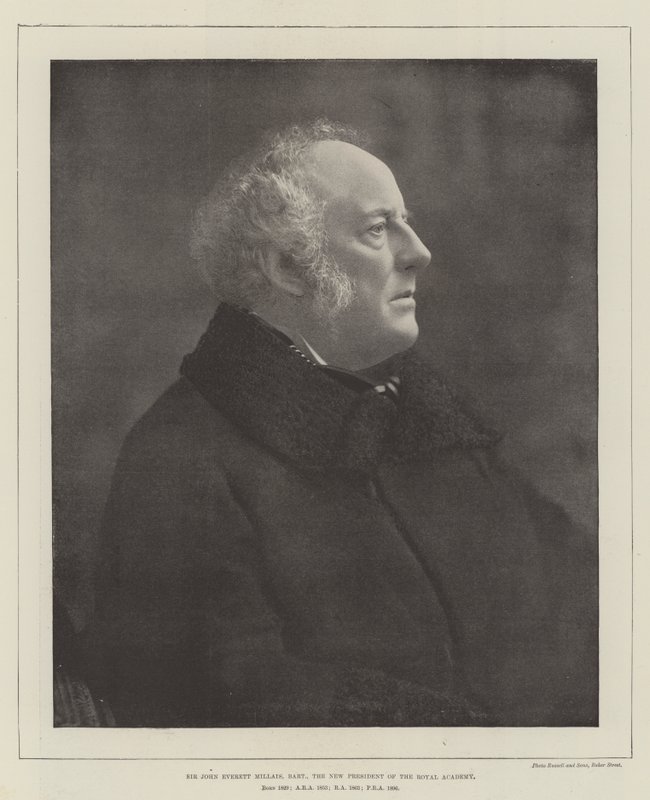 Sir John Everett Millais, Baronet, kuninkaallisen akatemian uusi presidentti tekijältä English Photographer