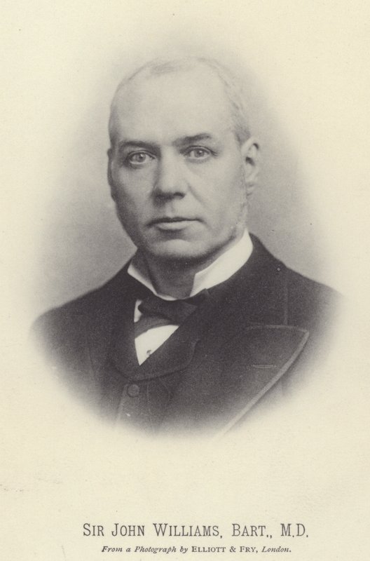 Sir John Williams, Baronet, MD (s/w-valokuva) tekijältä English Photographer