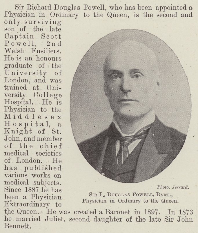 Sir R Douglas Powell, Baronet, Kuningattaren tavallinen lääkäri tekijältä English Photographer