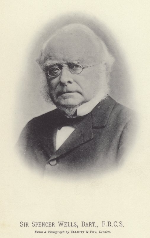 Sir Spencer Wells, Baronet, FRCS (s/w-valokuva) tekijältä English Photographer