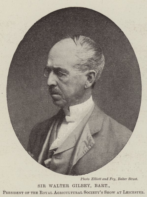 Sir Walter Gilbey, Baronet, Royal Agricultural Societys Shown puheenjohtaja Leicesterissä tekijältä English Photographer