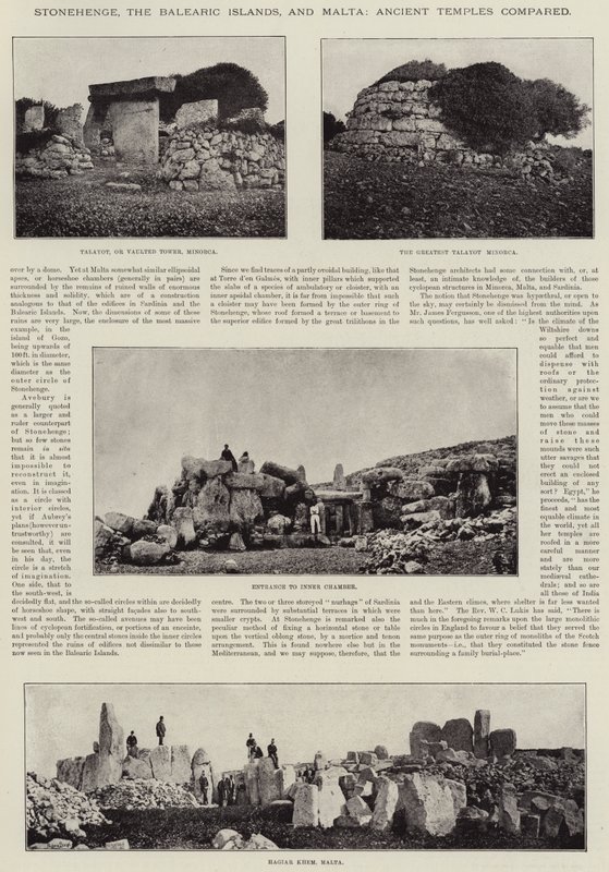 Stonehenge, Baleaarit ja Malta, muinaiset temppelit vertasivat tekijältä English Photographer